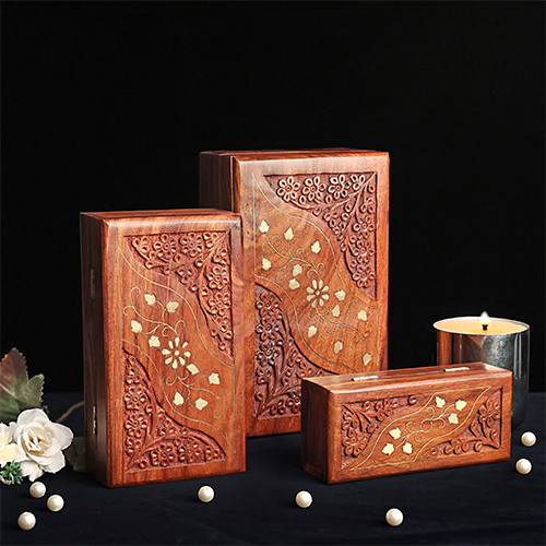 Handicraft wooden box photoshoot